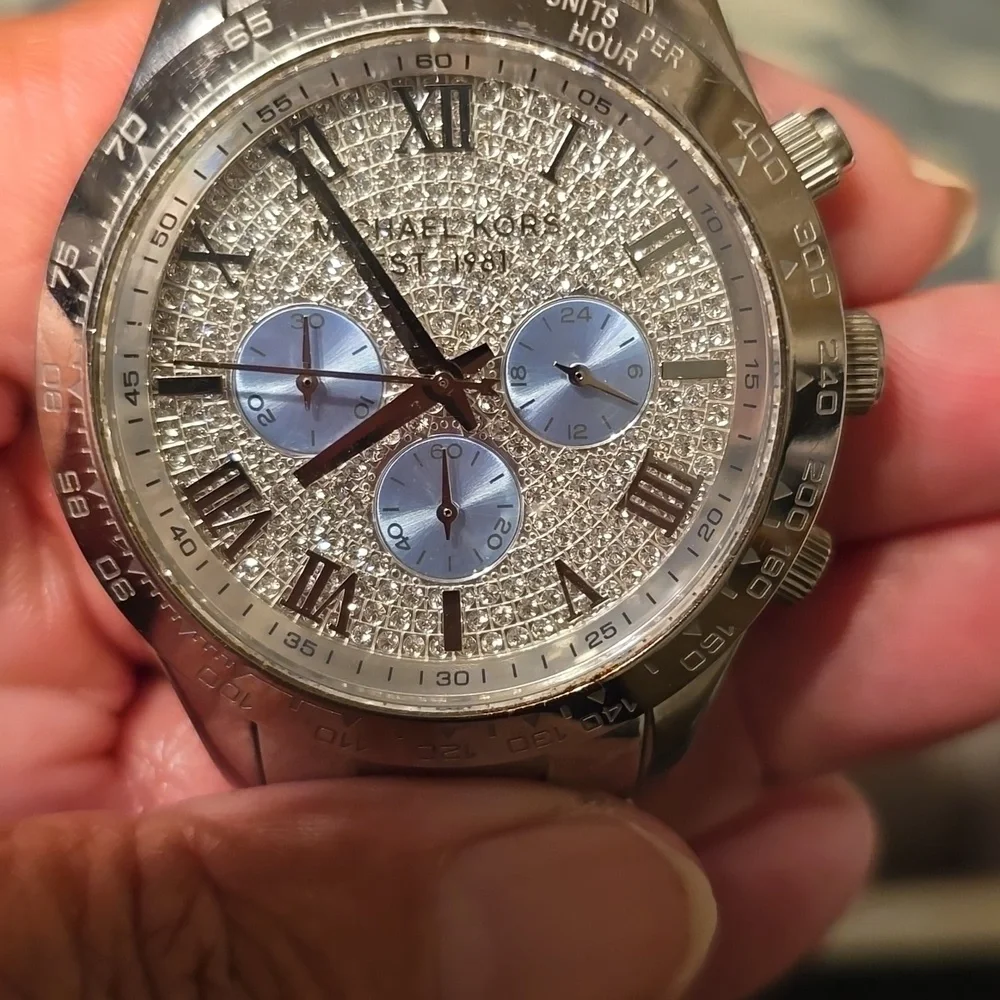 Michael Kors Silver Chronograph Watch